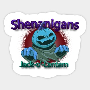 Men's Pumpkin Play: Hysterical Halloween Jack-O'-Lanterns Sticker